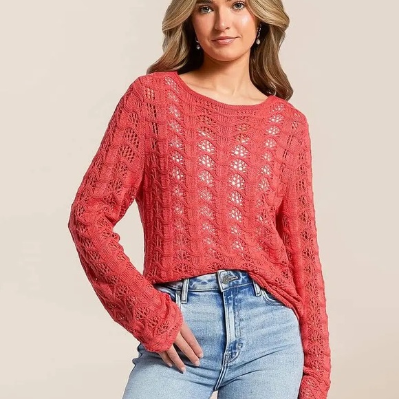 Z Supply Azura Crochet Sweater Women’s Size Large NWT - Picture 3 of 4